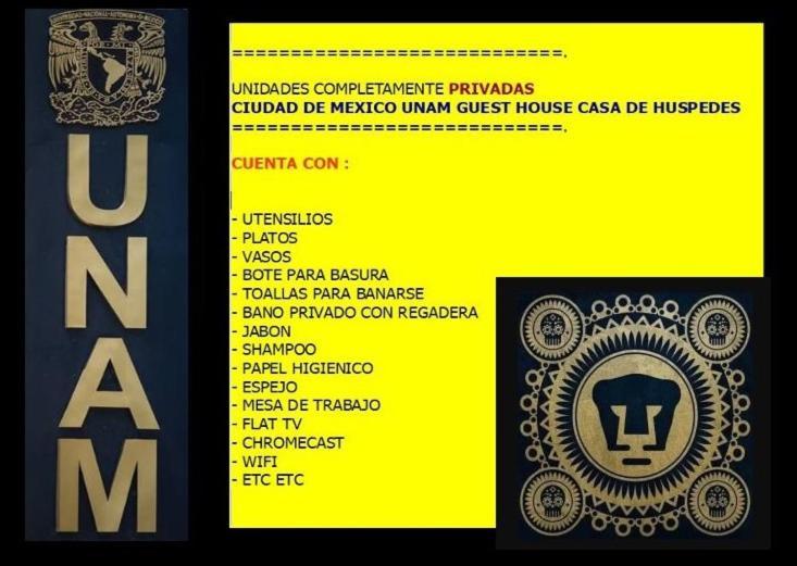 Ciudad De Mexico Unam Guest House Casa De Huespedes Екстериор снимка